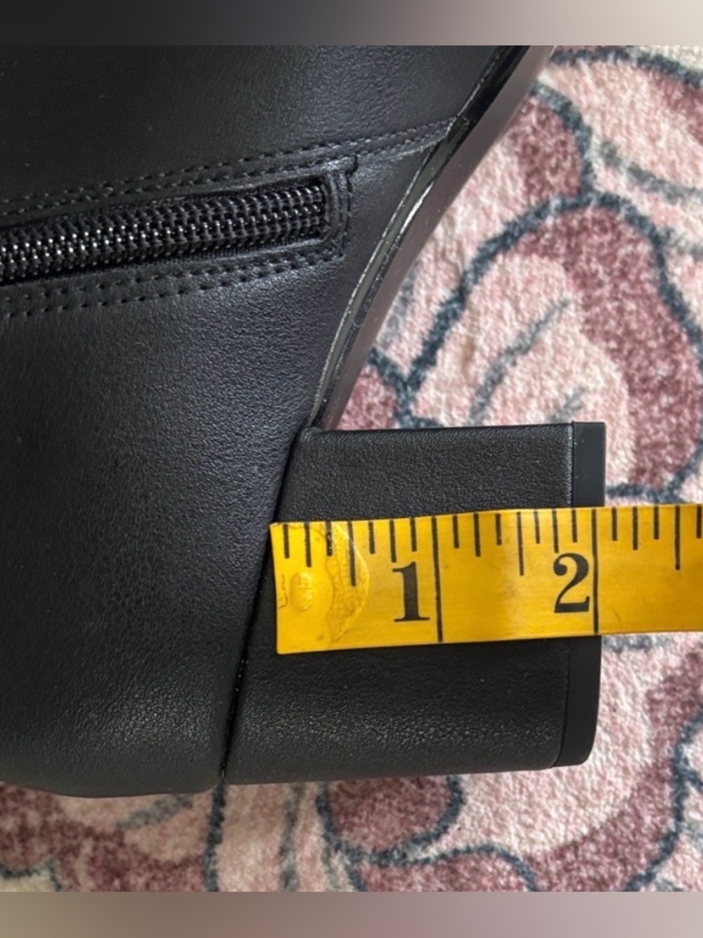 Matt & Nat black leather tall fold over Boots - Picture 9 of 12